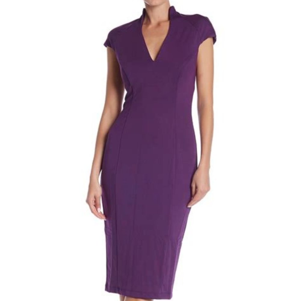 Alexia Admor | Scuba Midi Sheath Dress